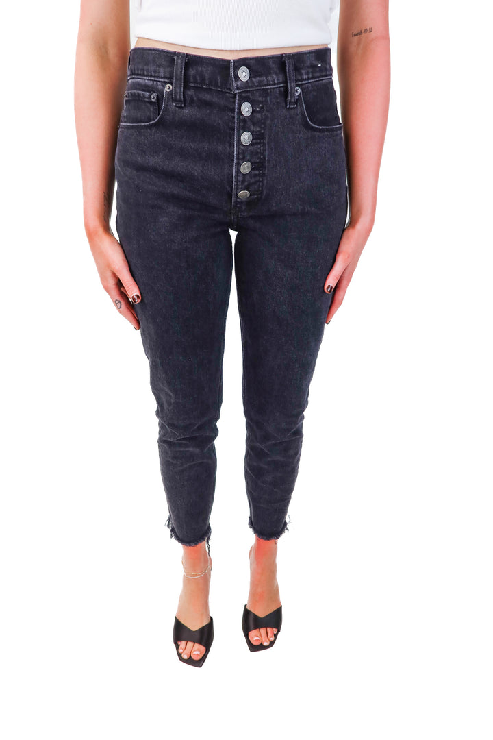 abercrombie & fitch black skinny jeans (4R)