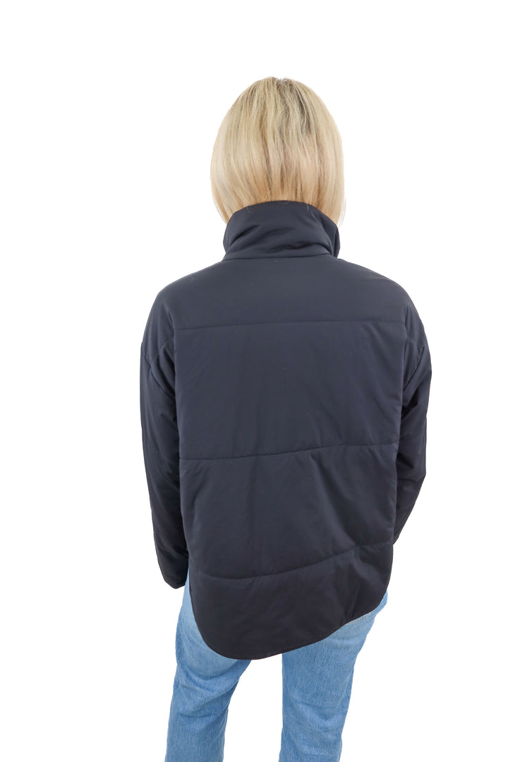 Vuori black puffer quilt jacket (S)