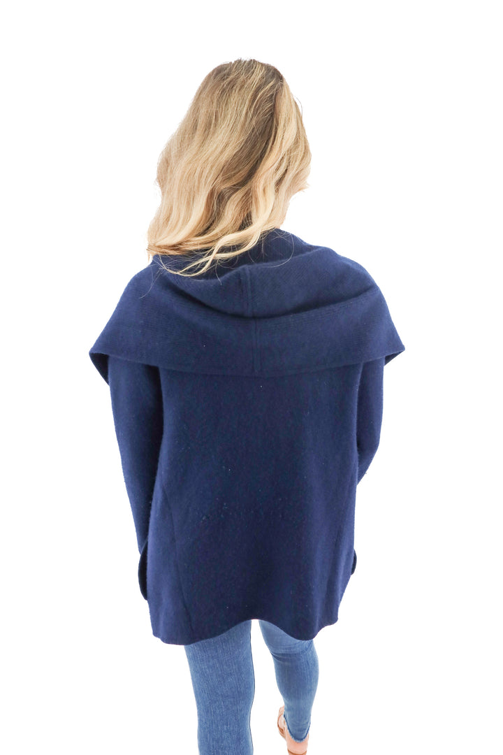 margaret o'leary navy cashmere cardigan (S; retail $558)