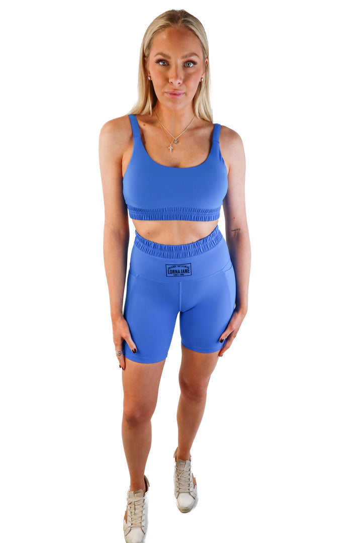 Lorna Jane blue activewear set (s; retails for $160)