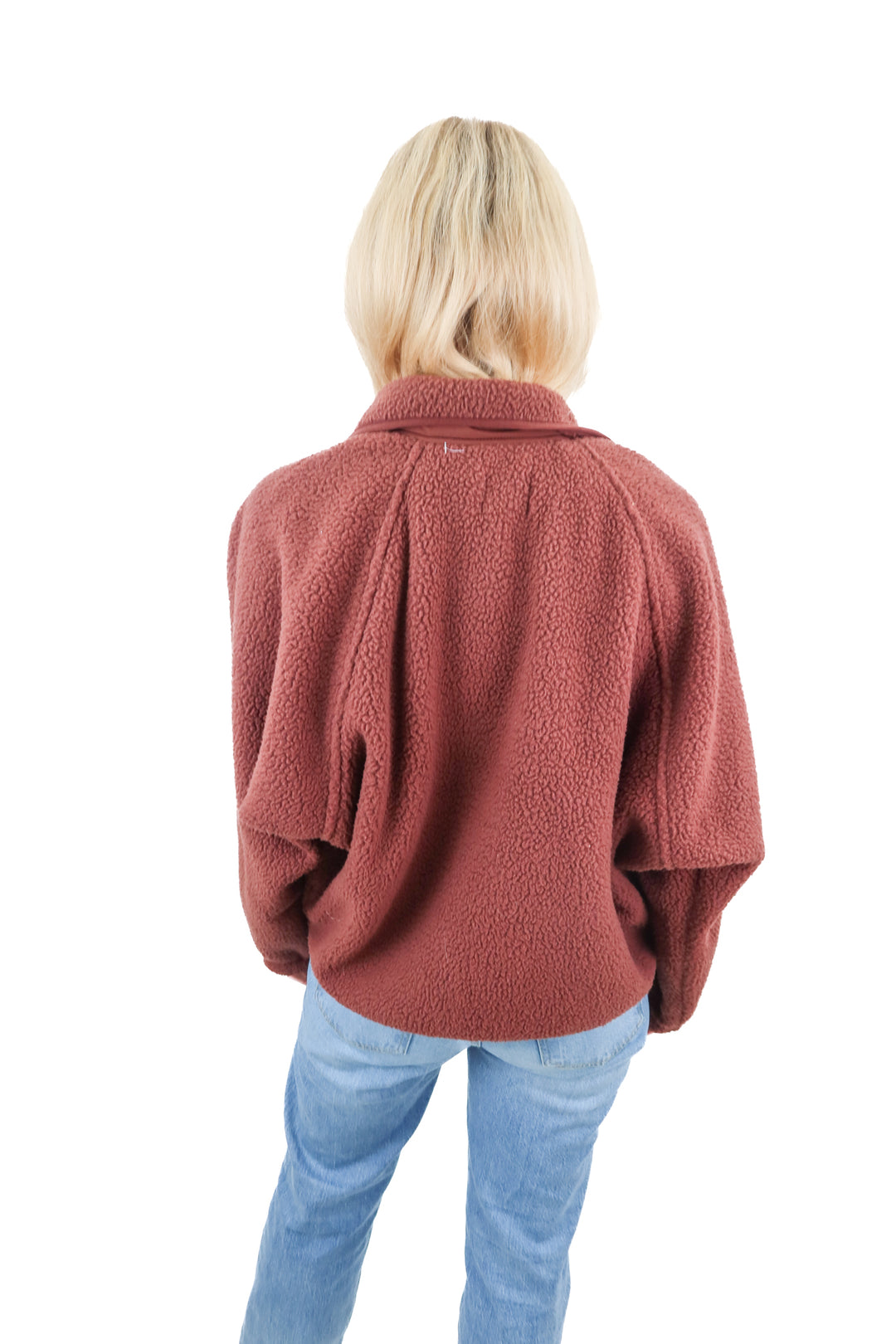 FP movement chocolate brown sherpa jacket (S)