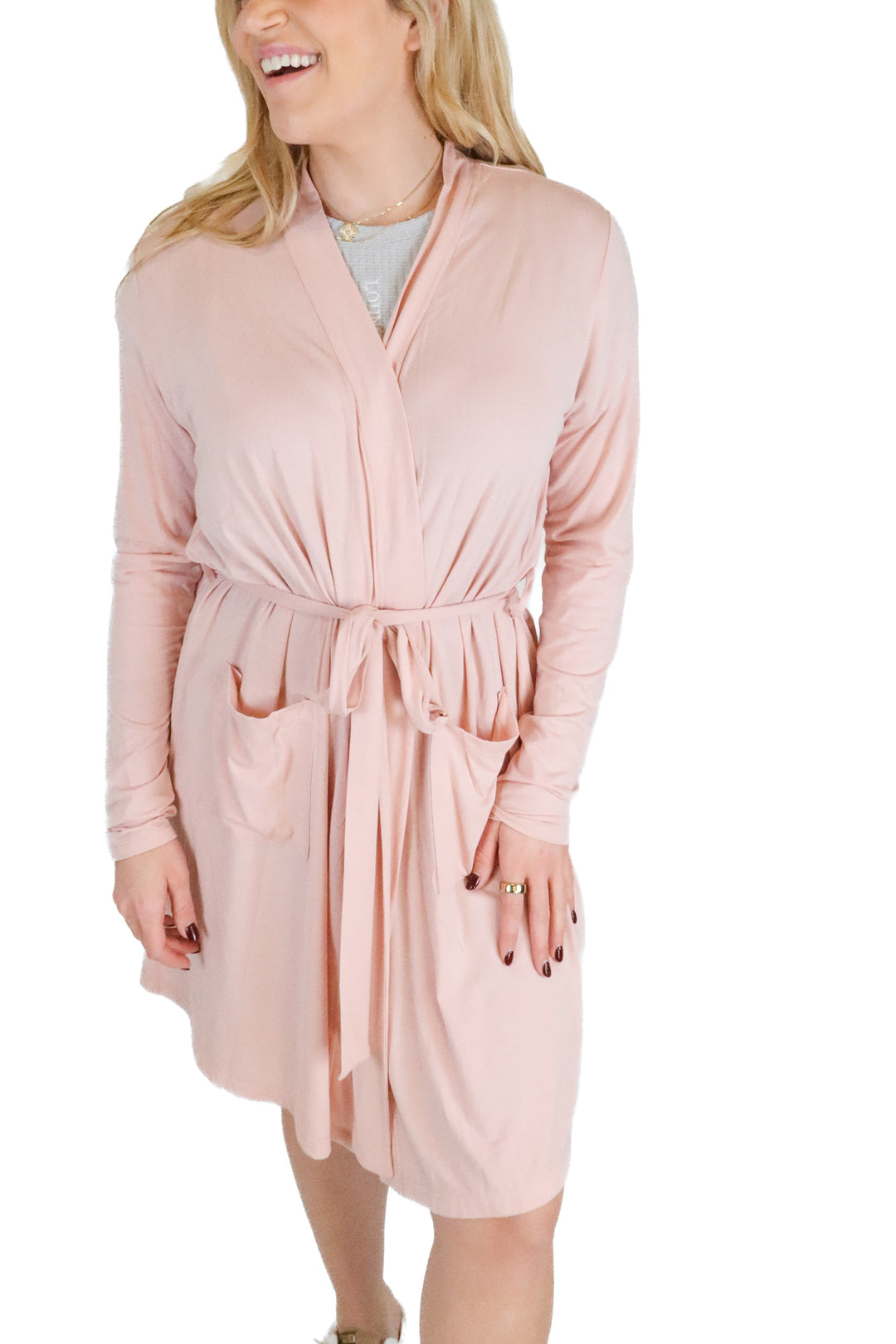 Tommy John light pink robe (S)