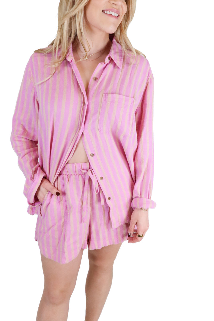 Universal Threads Fuchsia Striped Set (M)