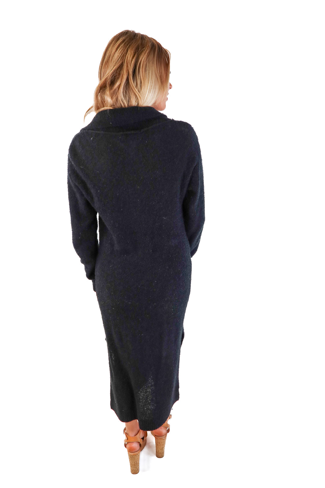 L’Academie black maxi sweater dress (xs; retails for $260)