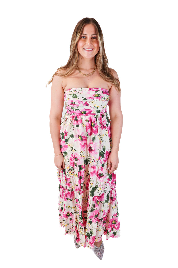 abercrombie & fitch strapless floral dress NWT (s; retails $120)