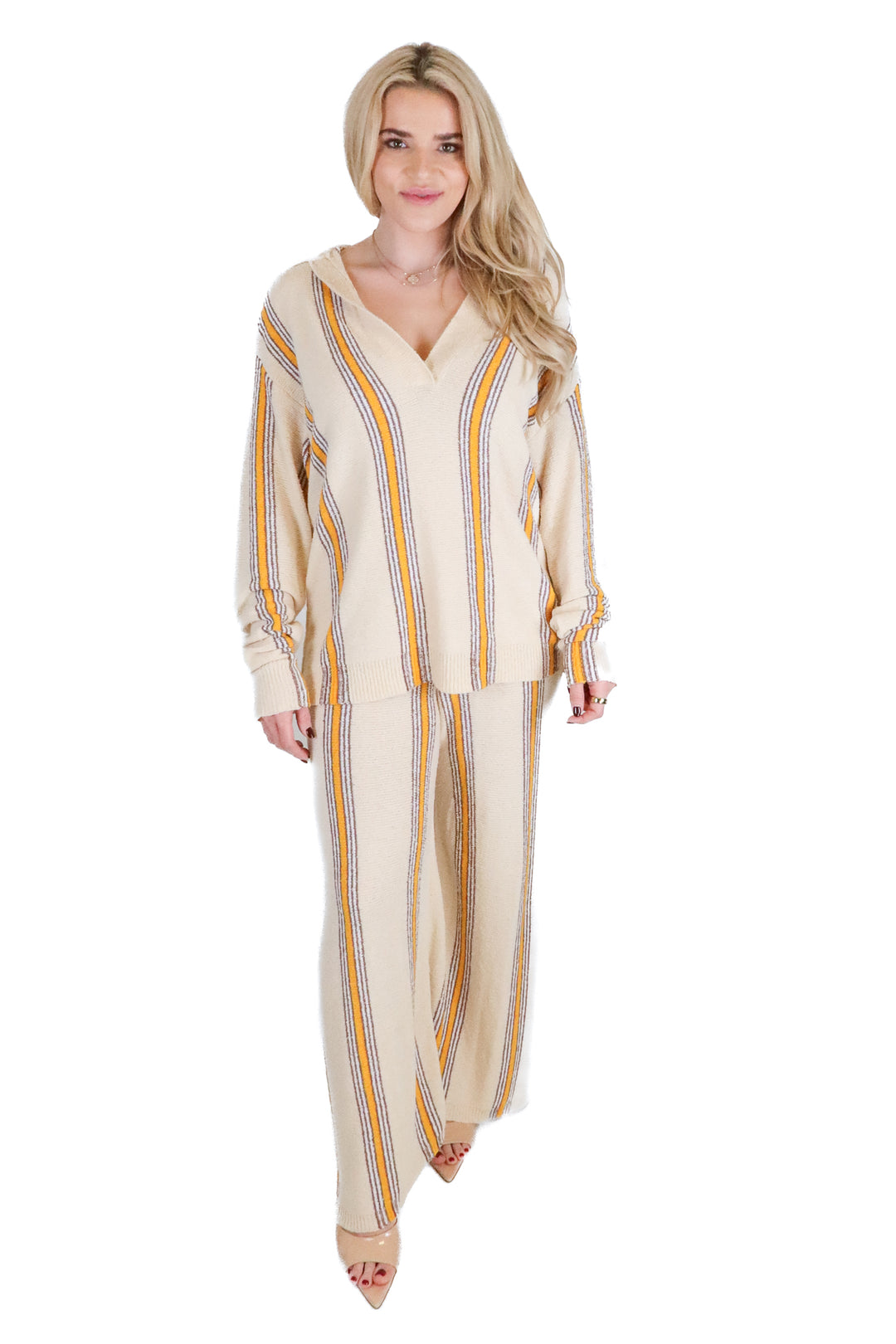 Zulu & Zephyr Striped Knitted Set (4; retail $238)