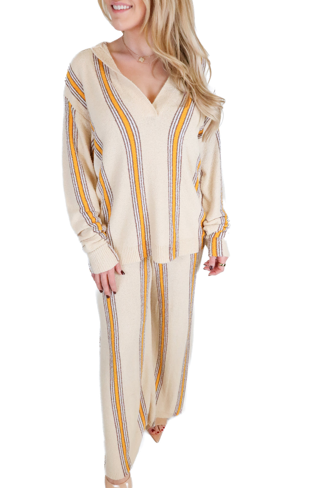Zulu & Zephyr Striped Knitted Set (4; retail $238)