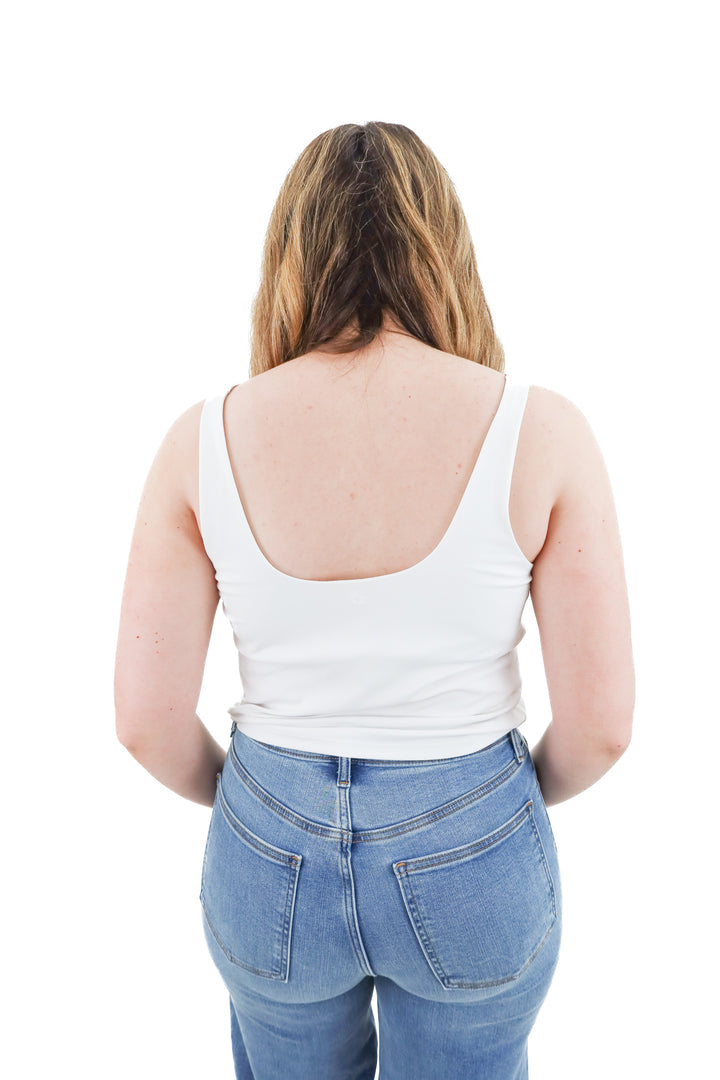 offline white padded tank (xl)