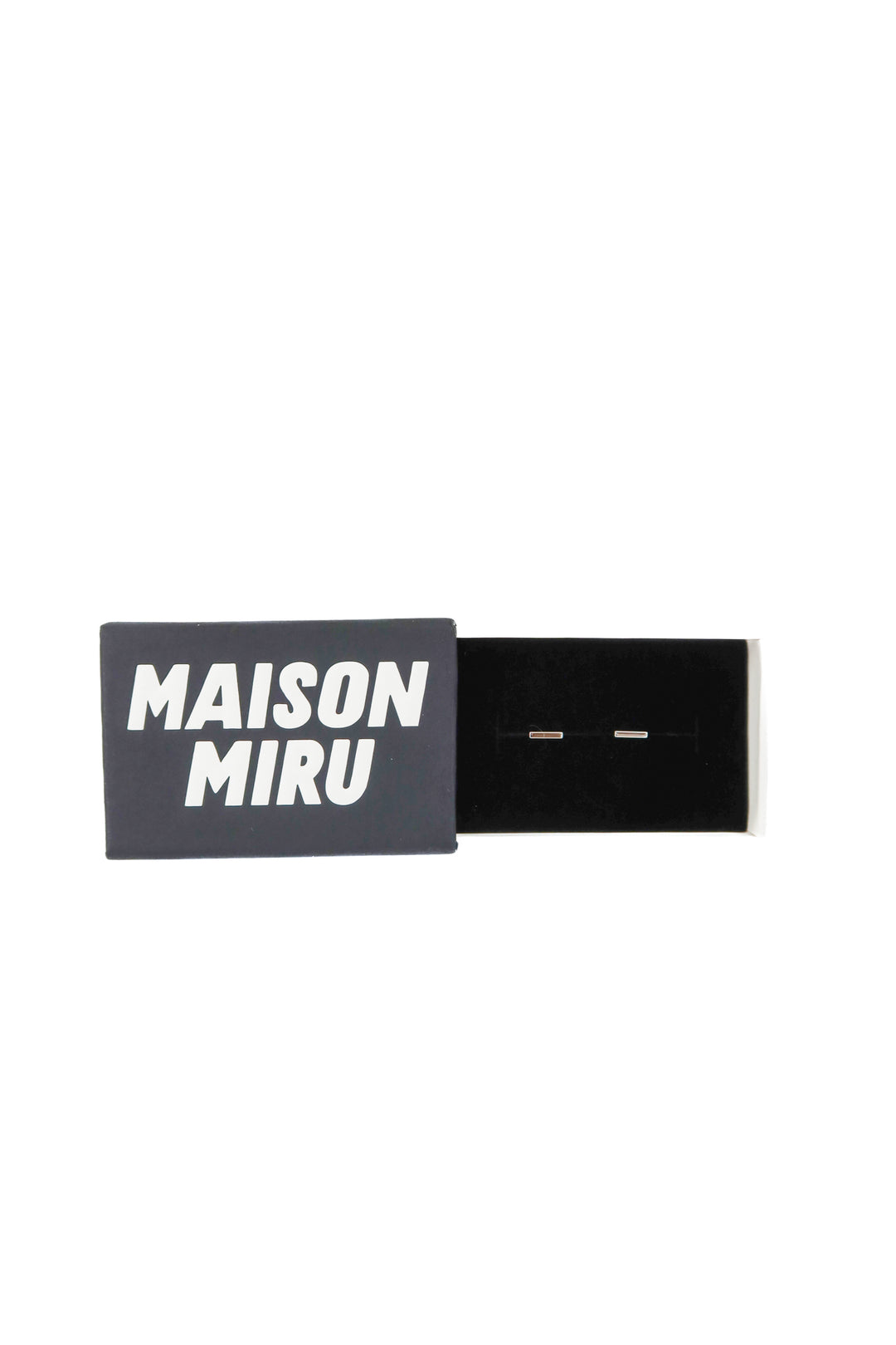 maison miru silver bar earrings (retail $75)