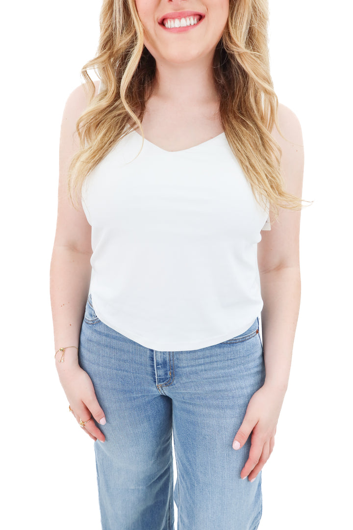 offline white padded tank (xl)