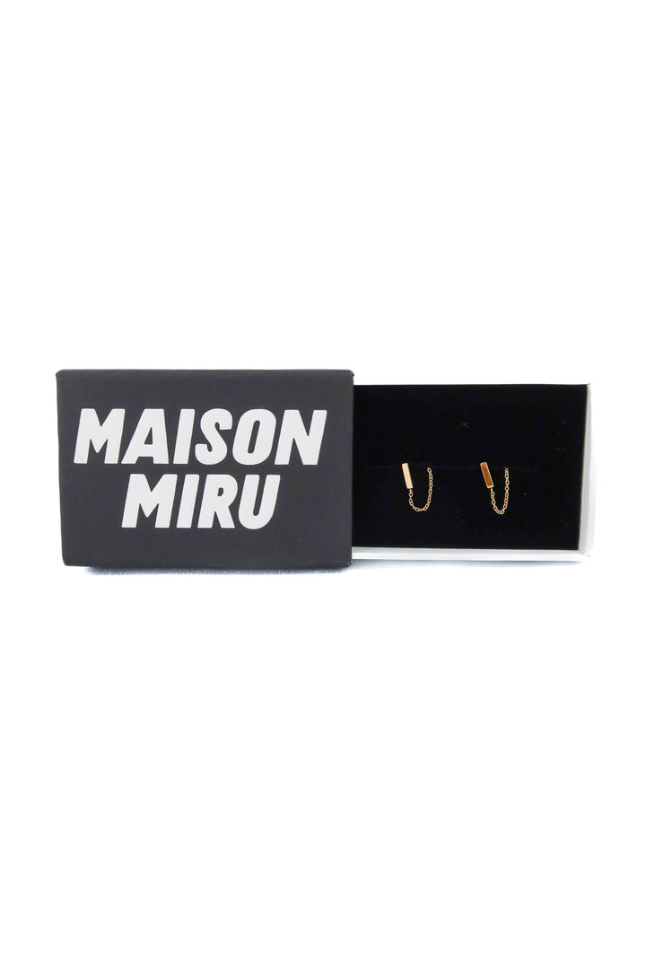 maison miru gold bar earrings (retail $75)