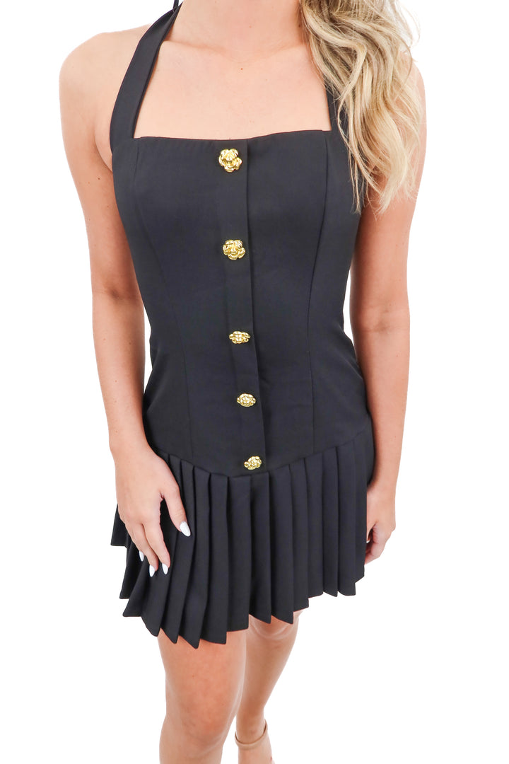 Shareen Collections halter black dress (6)