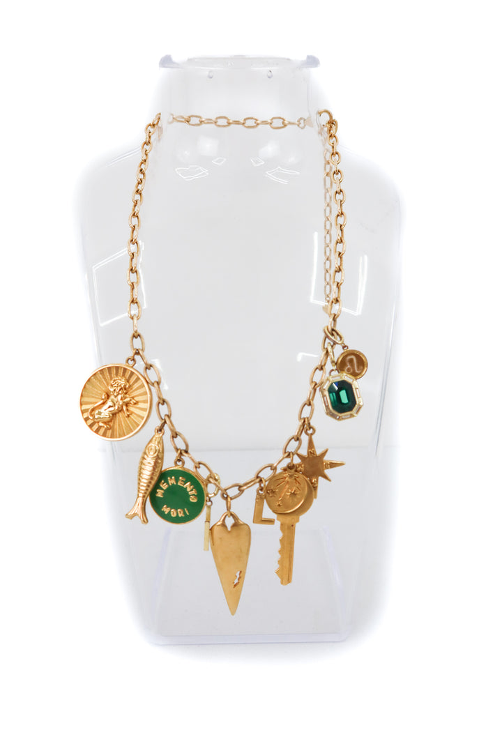 Hart gold charm necklace (retail $790)