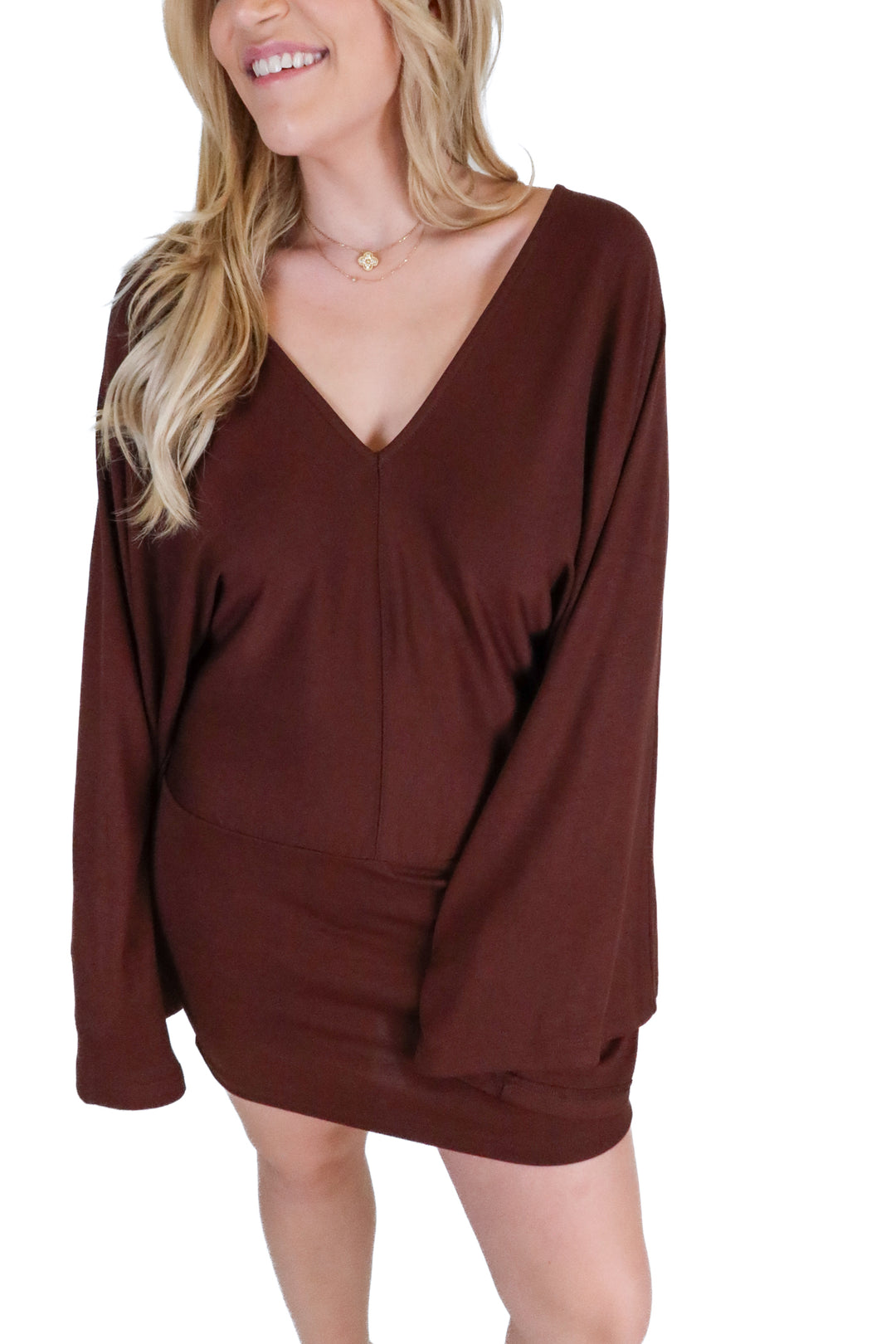 FP Beach Brown Mini Dress NWT (XS; retail $108)