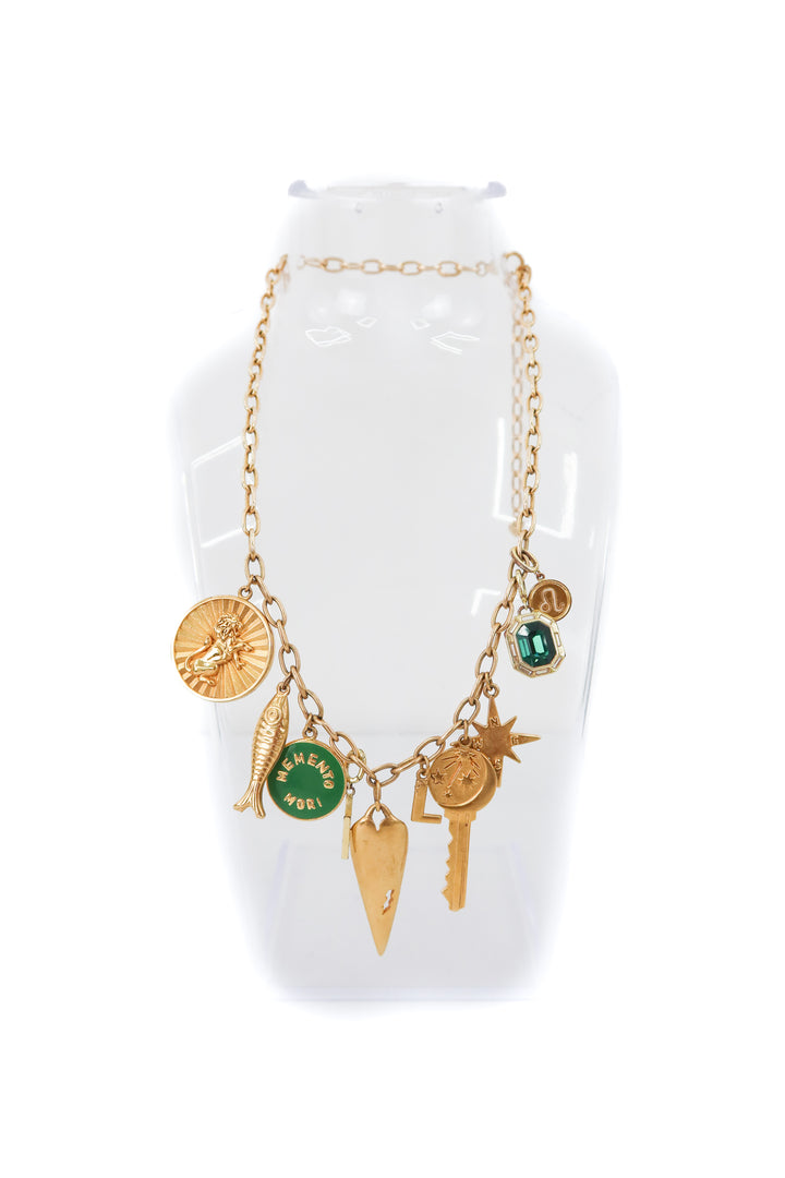 Hart gold charm necklace (retail $790)