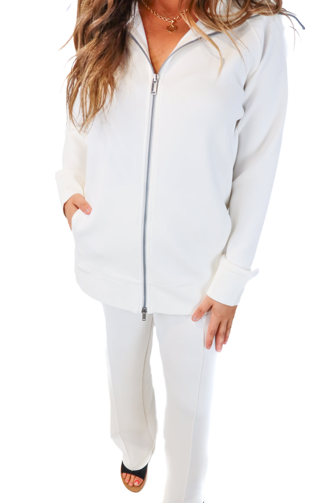 spanx white lounge set NWT (m; retail $228)