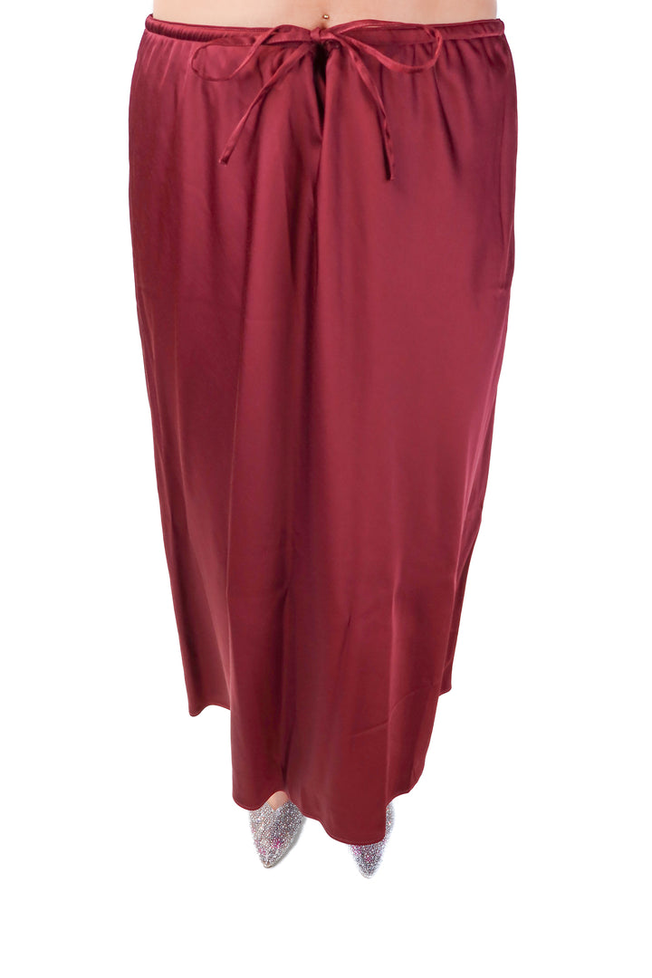 abercrombie & fitch purple midi skirt NWT (L; retails $90)