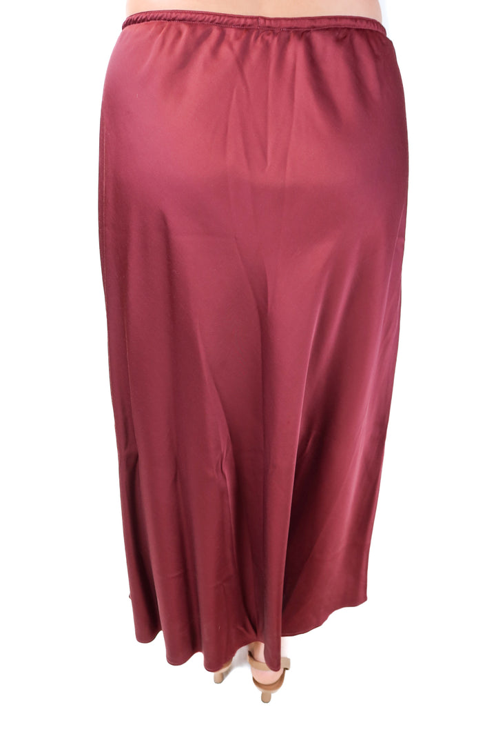 abercrombie & fitch purple midi skirt NWT (L; retails $90)