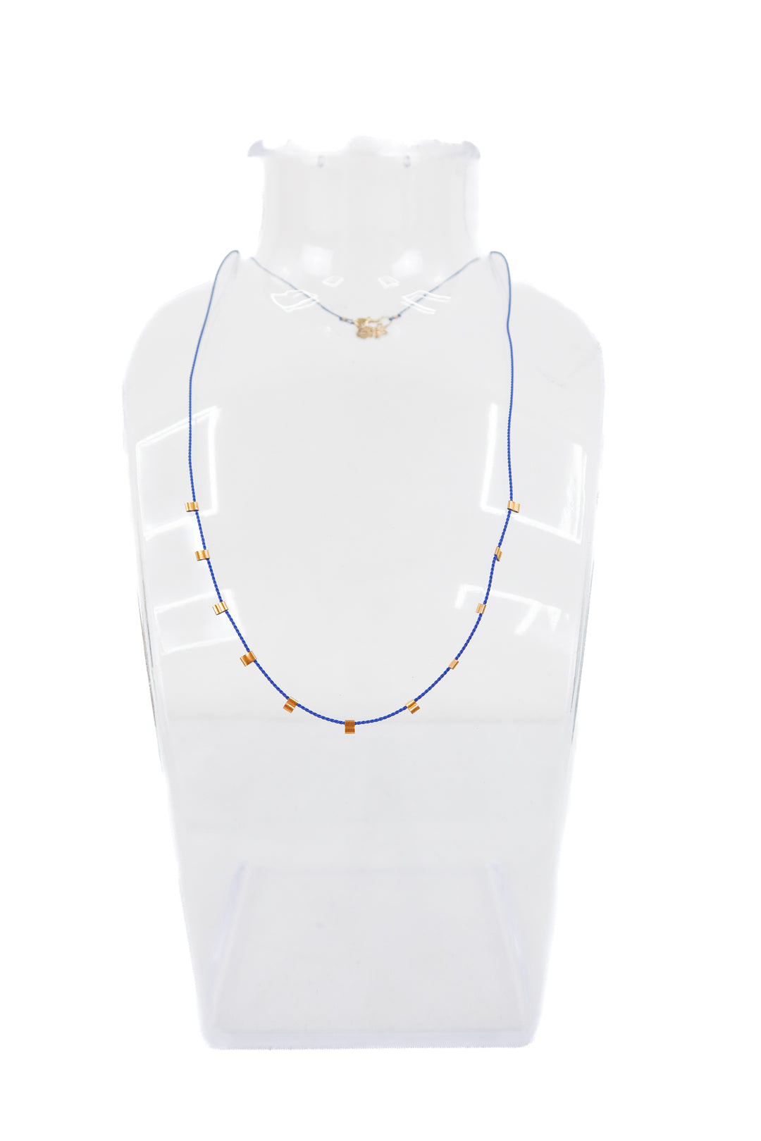 stella & dot blue dainty necklace