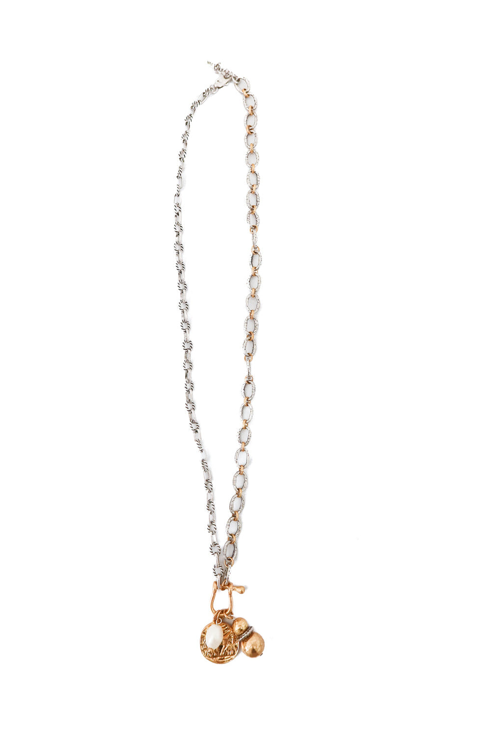 silver link necklace