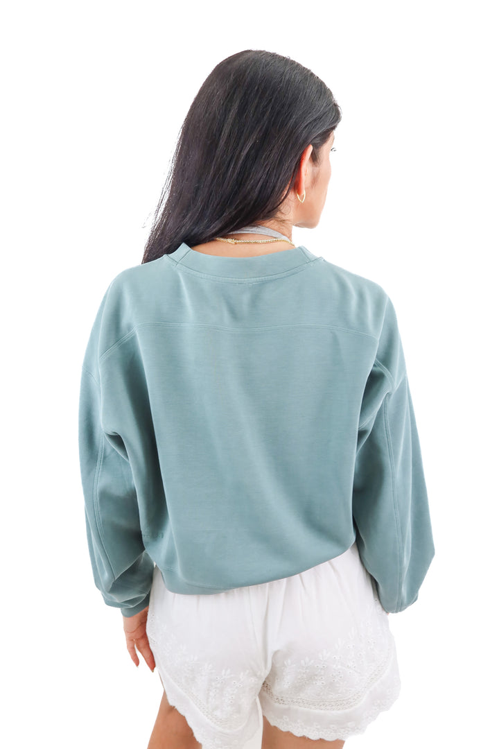Lululemon sage green pullover sweater (S)