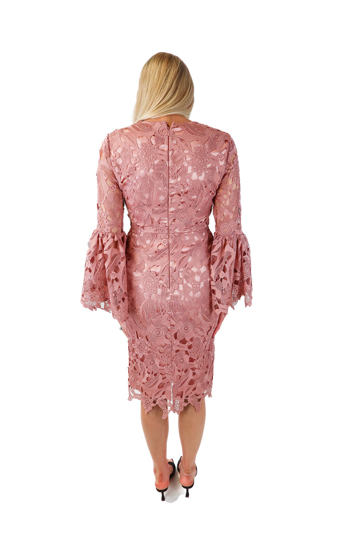 rachel parcell pink lace midi dress NWT (s; retail $198)
