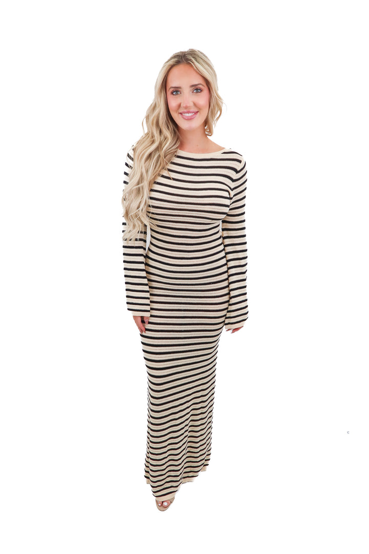 Seven Wonders black and white knit maxi dress (S; retail $119)