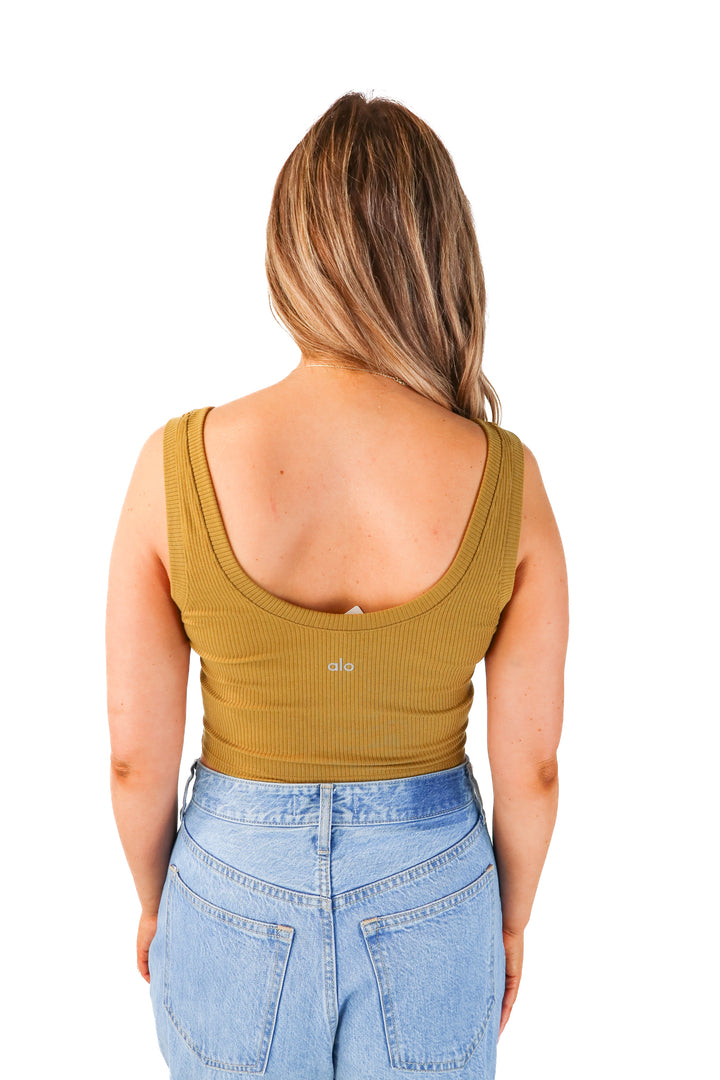 SOLD alo ribbed tank (M; retail $58)