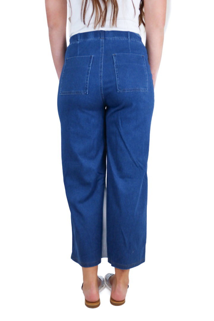 halara dark wash wide leg "jeans" NWT (s; retail $69.95)