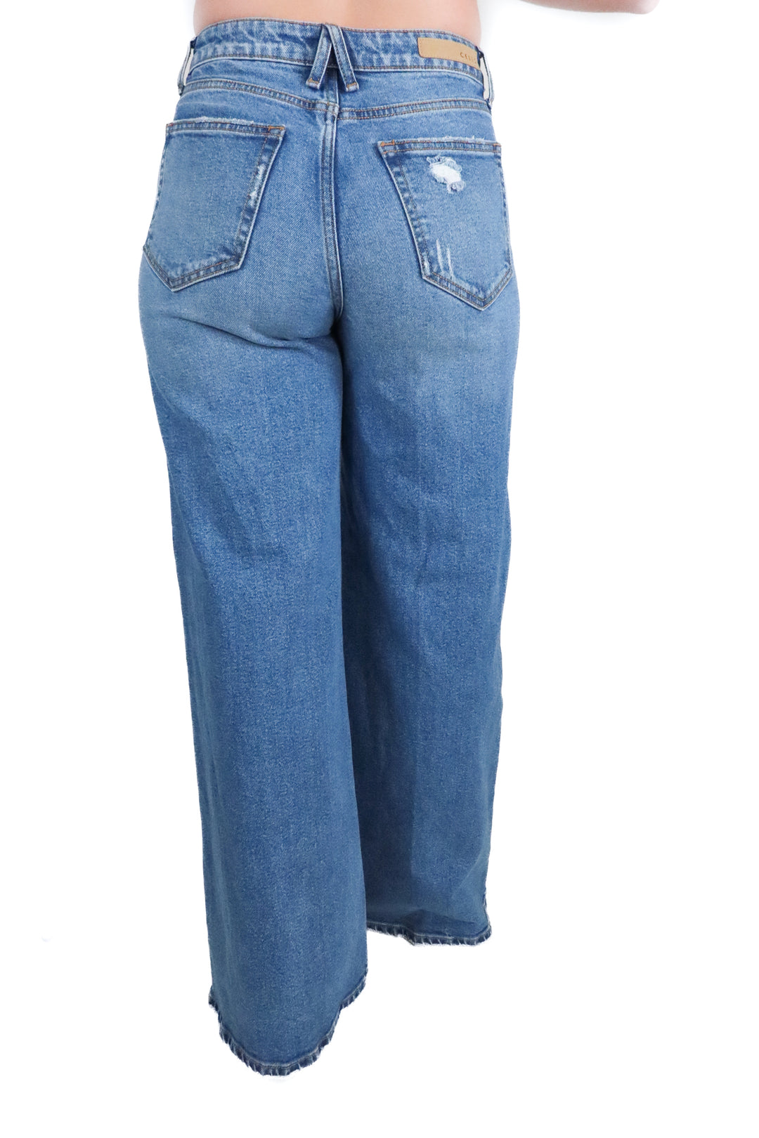 Cello Medium Wash Wide Leg Jeans (3; retail $50)
