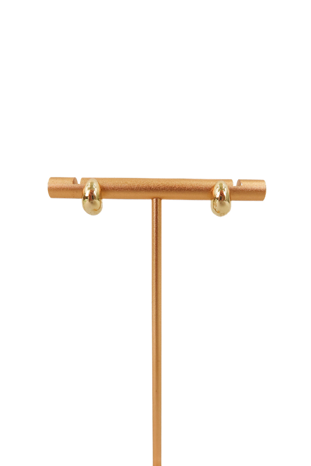 tiny gold droplet earring