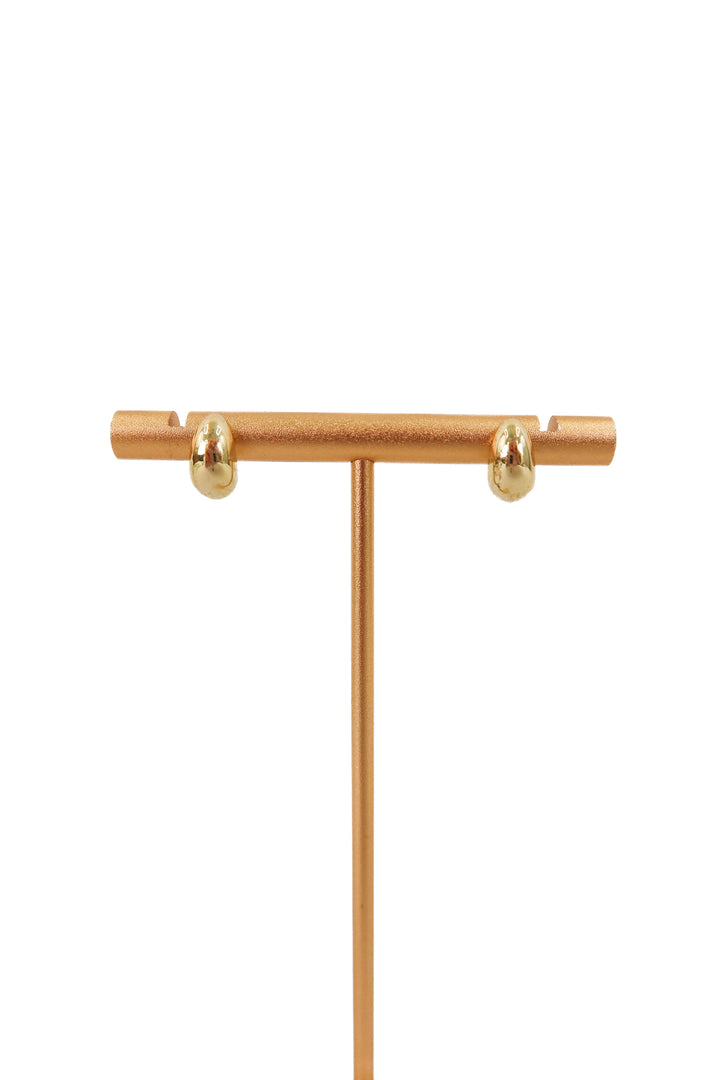 tiny gold droplet earring