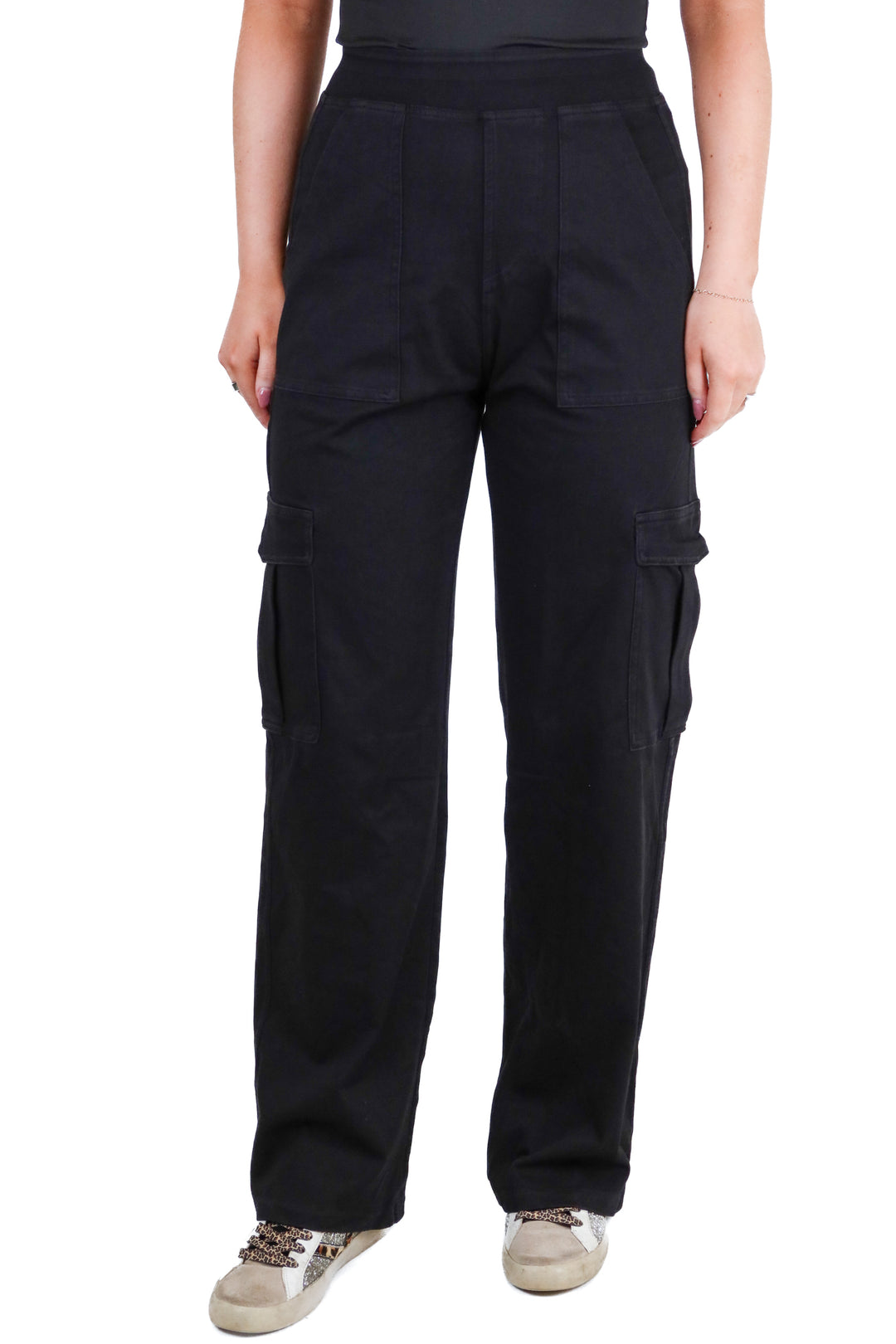 halara black cargo pants NWT (s; retail $59.95)