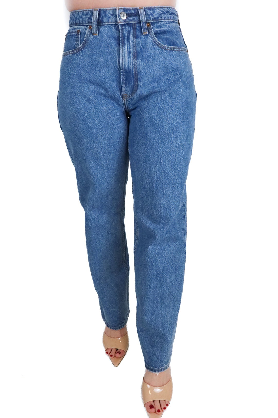 abercrombie & fitch the loose high rise medium wash jeans NWT (26/2r)