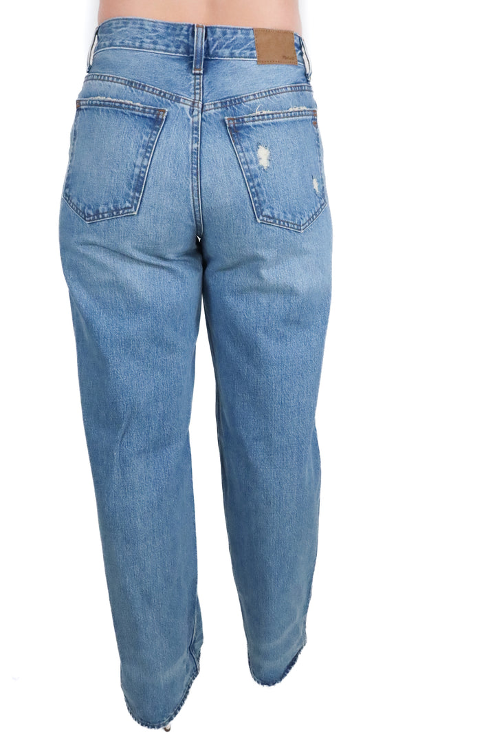 Madewell curvy low-slung baggy light wash denim NWT (25; retail $128)