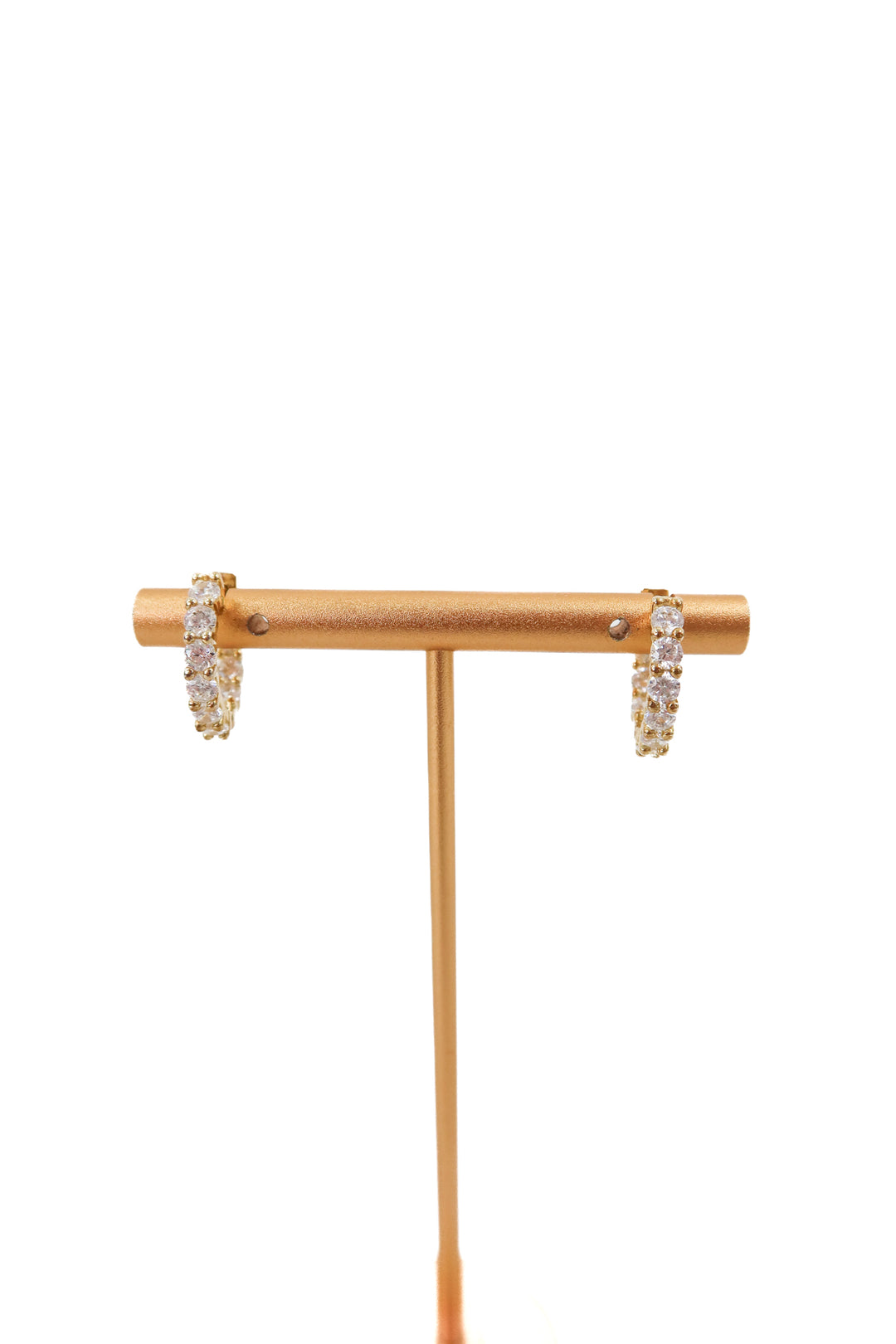 gold rhinestone mini cuff earring