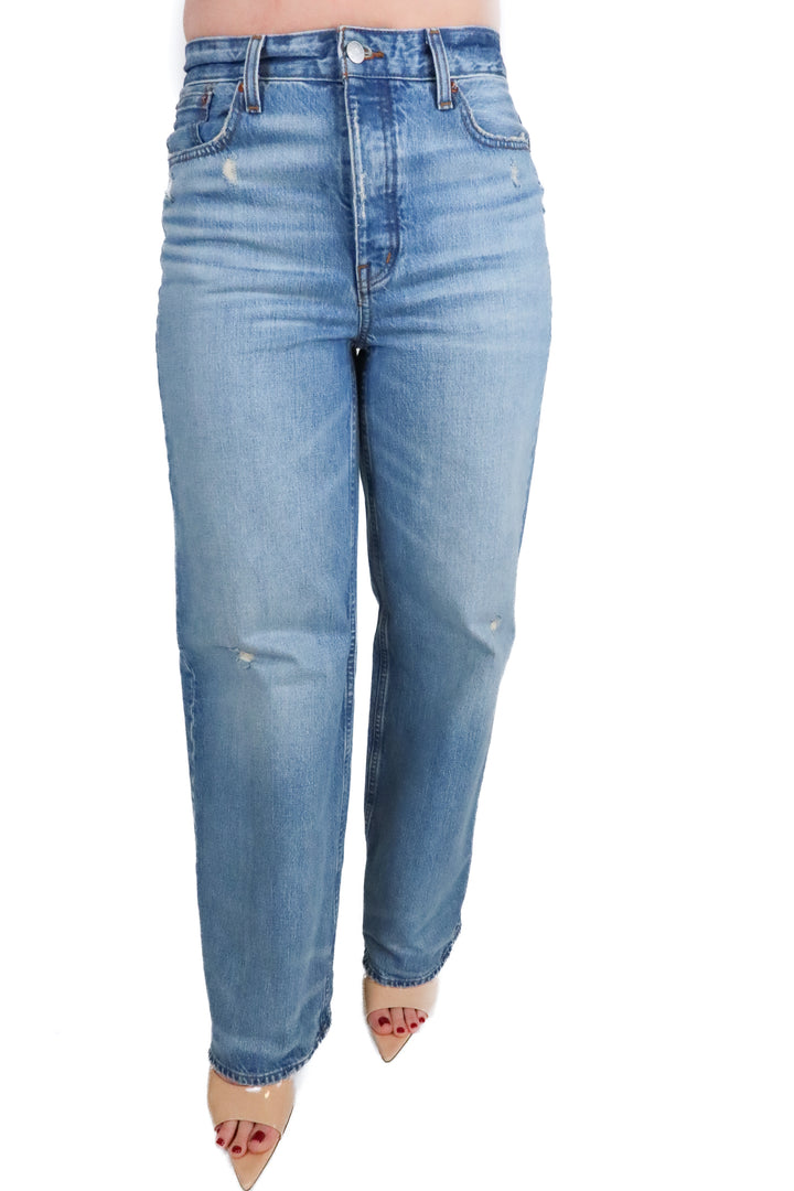 Madewell curvy low-slung baggy light wash denim NWT (25; retail $128)