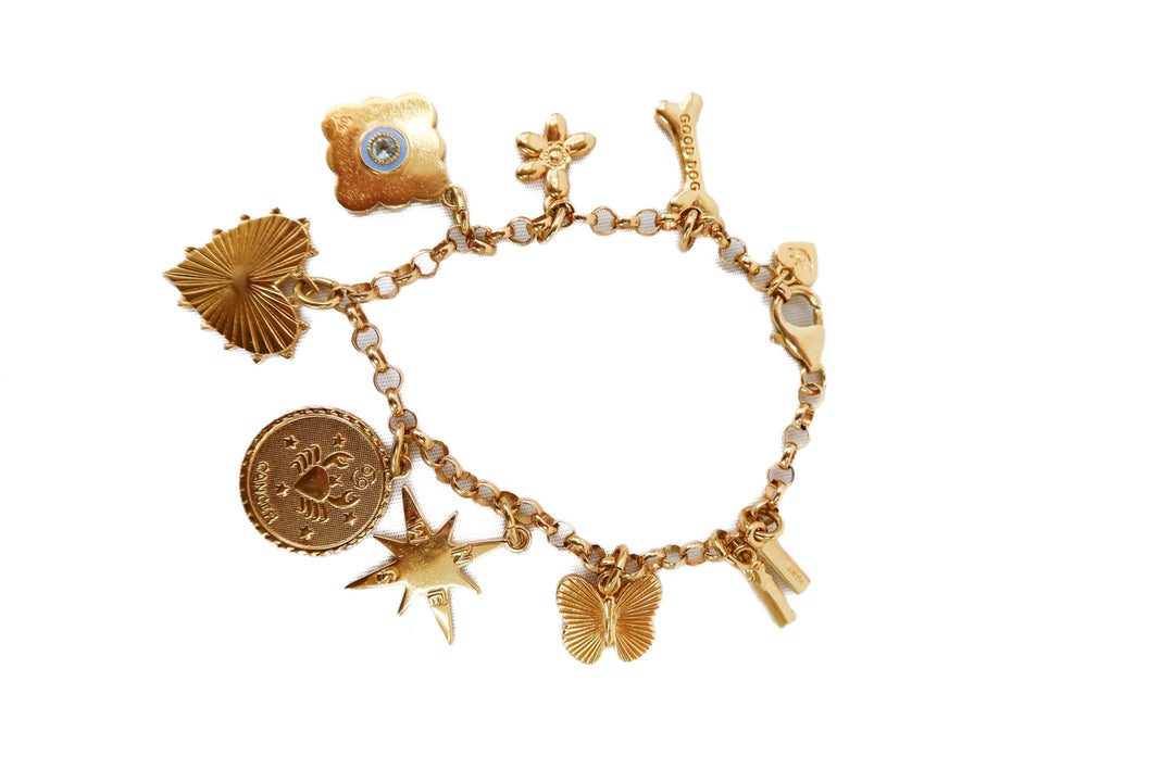 Hart gold charm bracelet (retail $600)