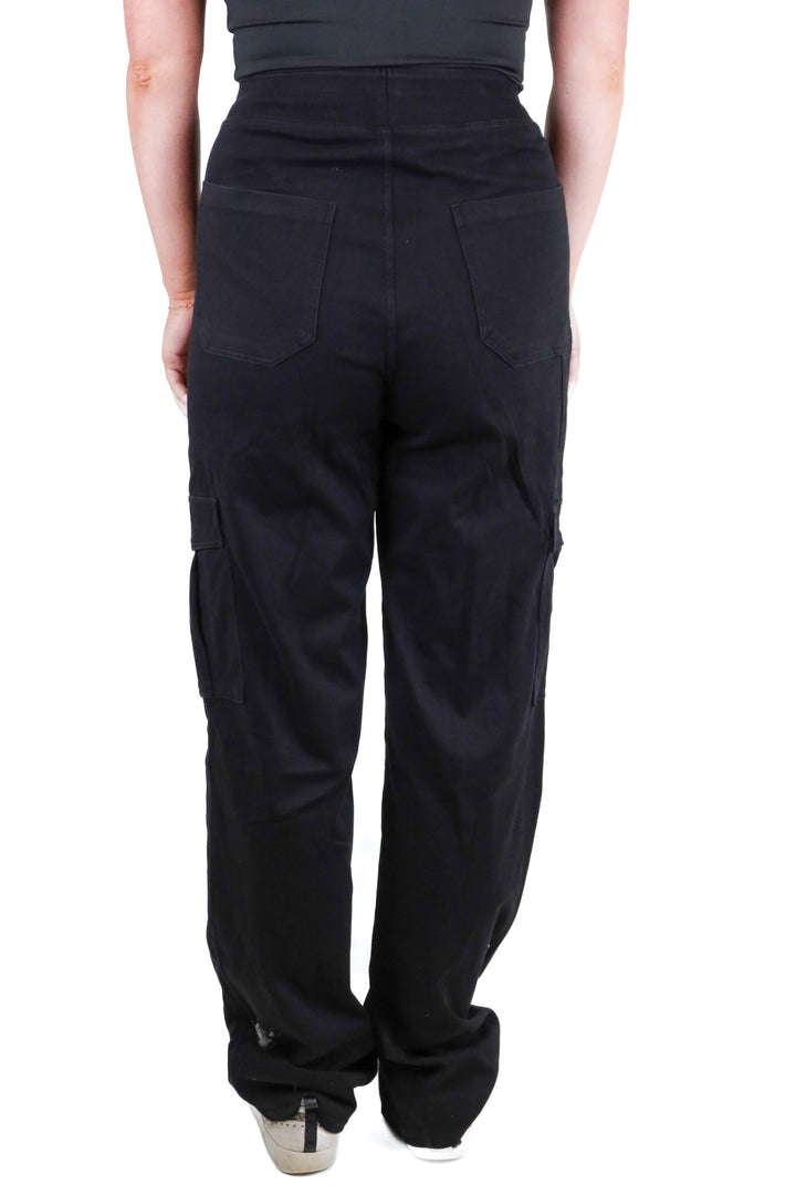 halara black pull on cargo pants NWT (S; retail $59.95)