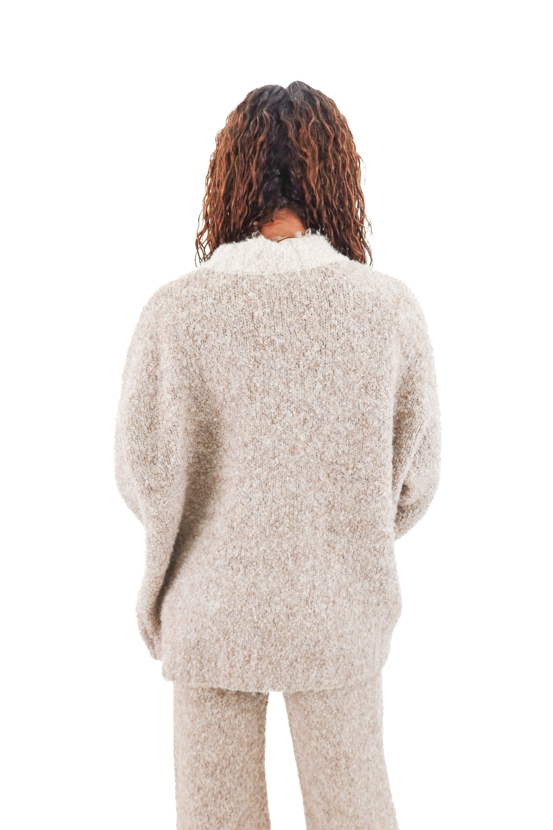 klesis brown brushed knit sweater (m; $59)