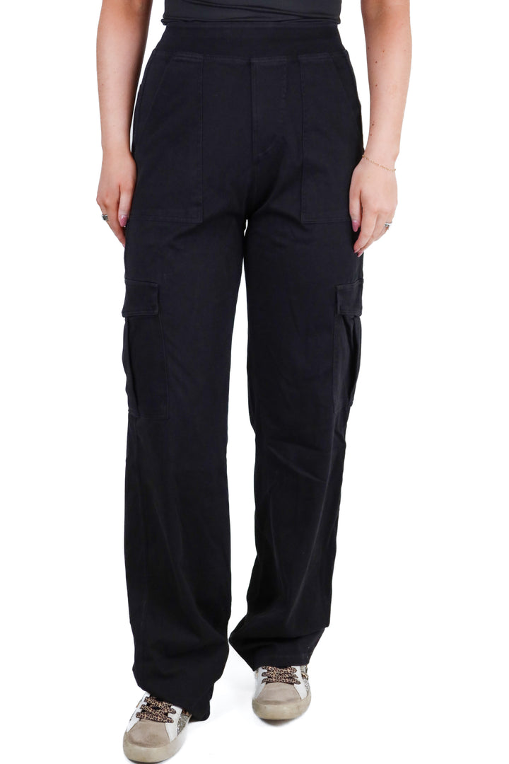 halara black pull on cargo pants NWT (S; retail $59.95)