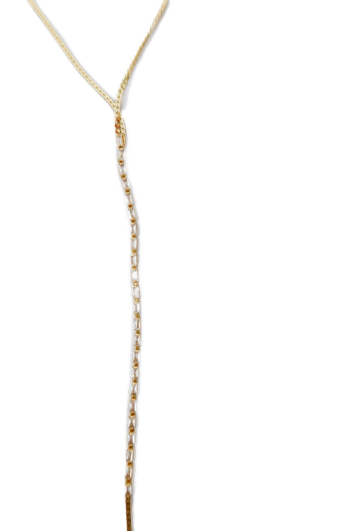 tiny gold layered necklace (retail $198)