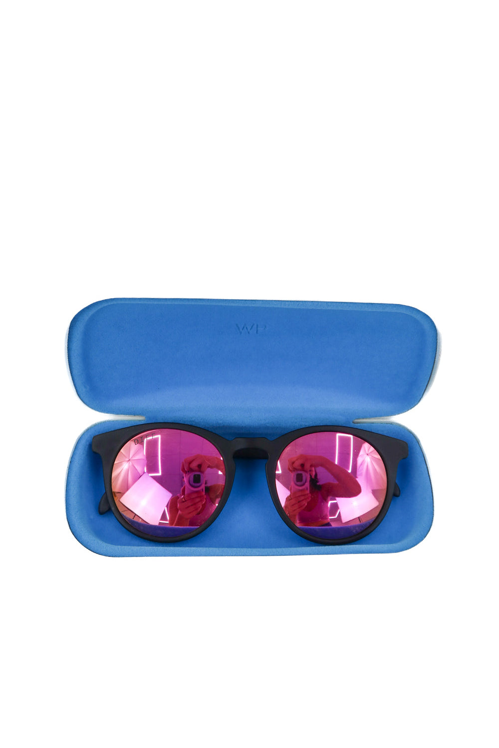warby parker black/pink sunglasses