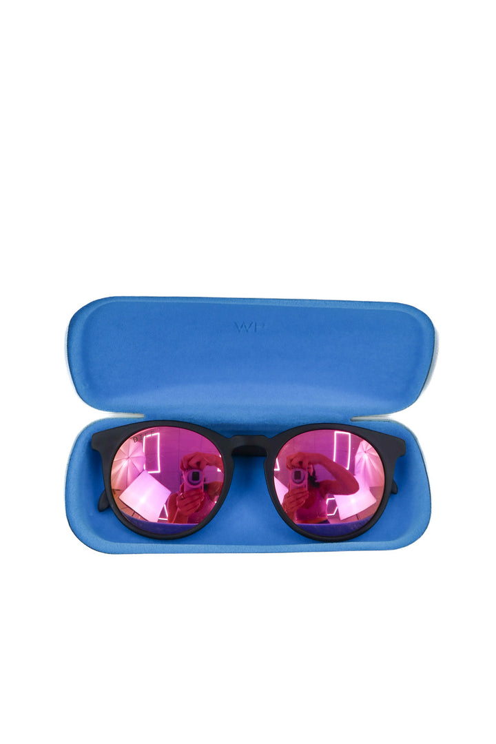 warby parker black/pink sunglasses