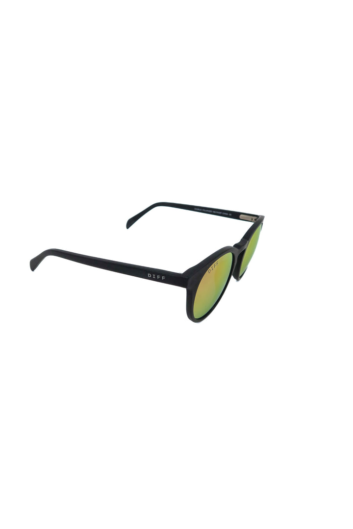 diff eyewear black round sunglasses