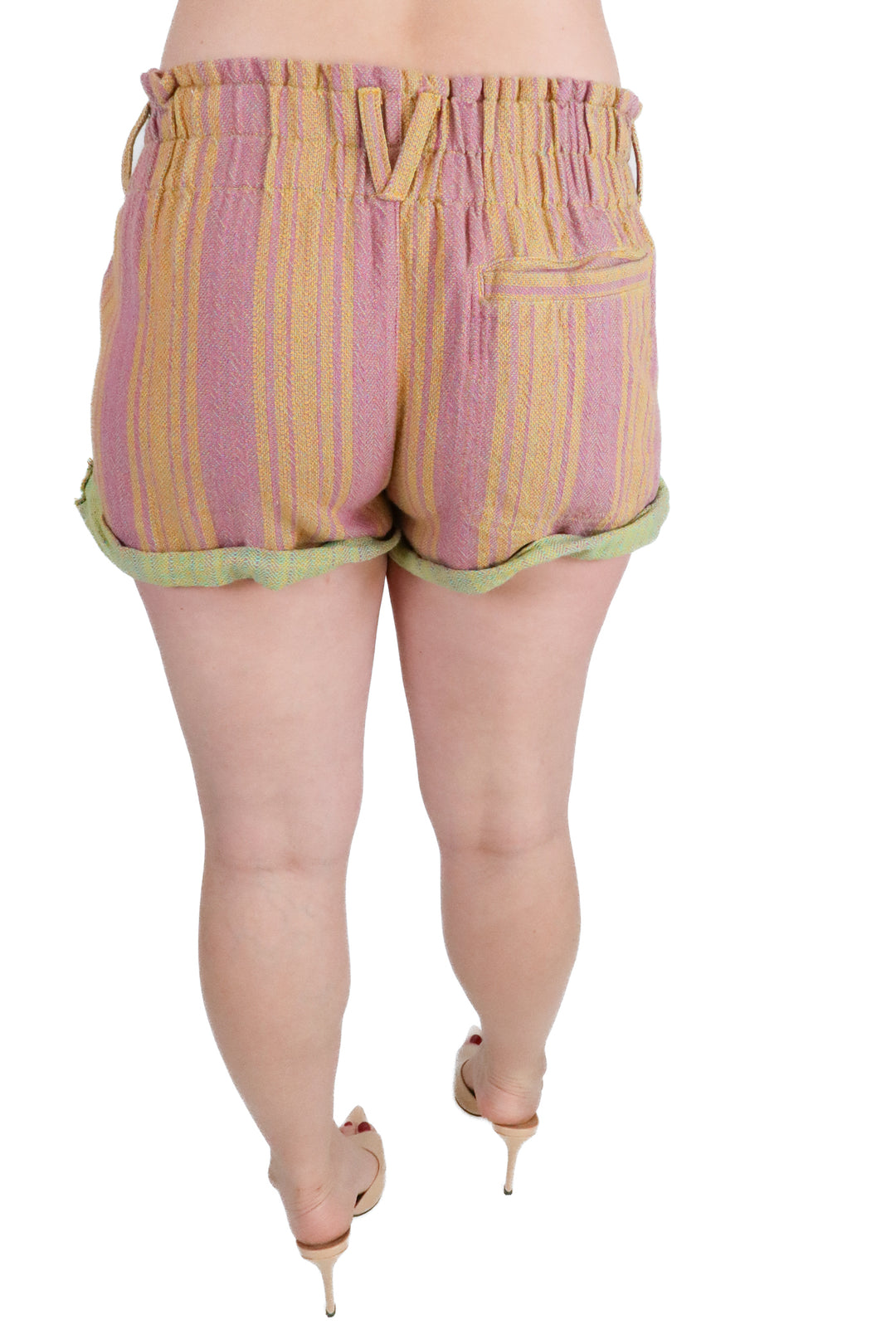 Free People multi colored paperbag shorts NWT (s; retail $70)