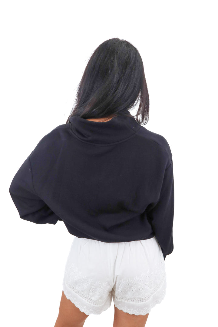 Varley black doublesoft quarter zip jacket (S)