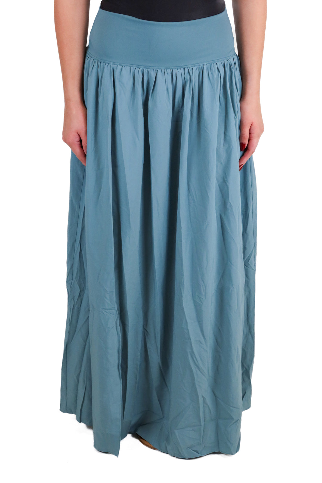 halara teal wrap maxi skirt NWT (S; retail $44.95)