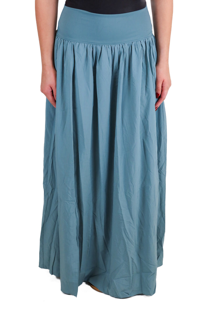halara teal wrap maxi skirt NWT (S; retail $44.95)