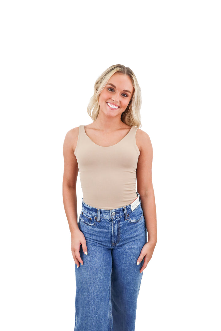 by together light brown bodysuit NWT (s/m; retail $39)
